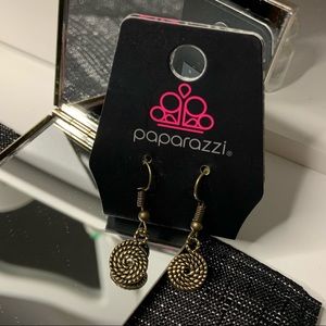 6/$20 Paparazzi Accessories Gold Twisted Metal Wire Dainty Earrings New